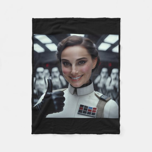 Sag Ja Zu Dem Imperium Aufkleber  Fleecedecke (Vorderseite)
