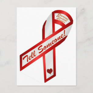  SAG JEMANDEN!  HPV verursacht Gebärmutterhalskreb Postkarte