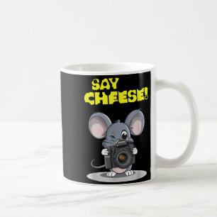 Sag Käse Lustige Maus Fotograf Foto Kamera H Kaffeetasse