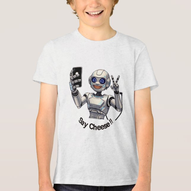 Sag Käse! Tri-Blend Shirt (Vorderseite)