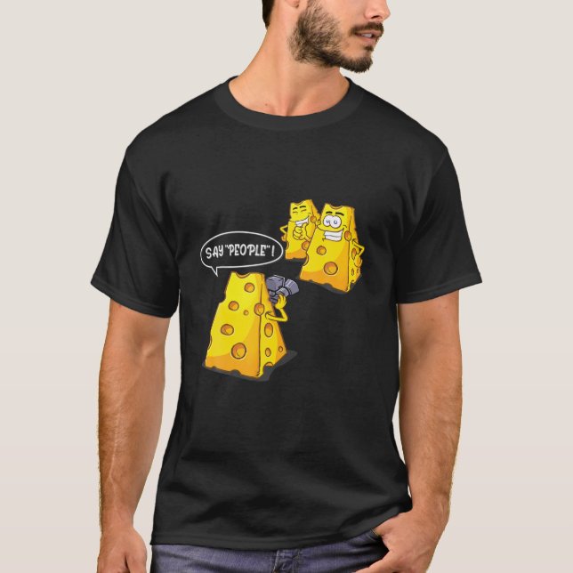 Sag Leute! Funny Cheese Fotograf Schweizer Liebhab T-Shirt (Vorderseite)