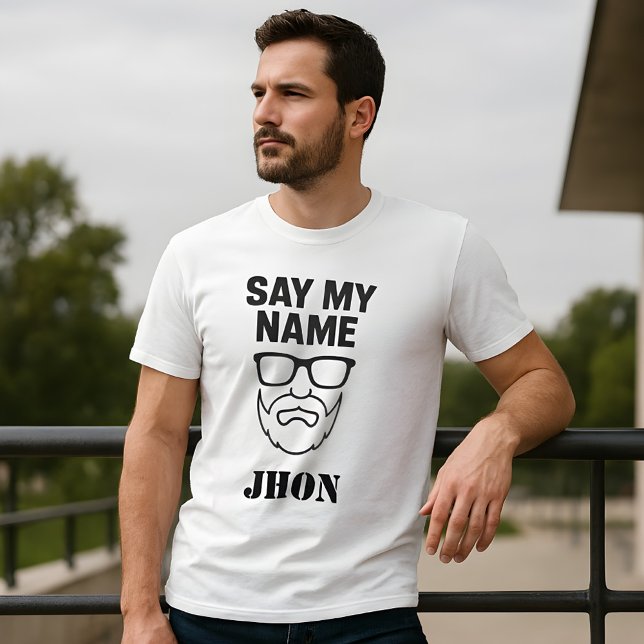 Sag meinen Namen - White Beard & Glasses TـShirt T-Shirt (Von Creator hochgeladen)