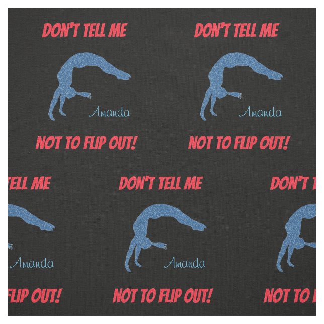 Sag mir nicht, dass ich nicht Gedreht werden soll! Stoff (Muster)