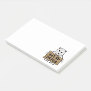 Sag nein zu Fur Post-it Klebezettel