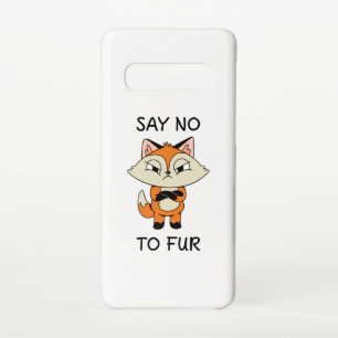 Sag nein zu Fur - Sad Fox Samsung Galaxy S10 Hülle