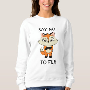 Sag nein zu Fur - Sad Fox Sweatshirt