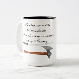 Sag Nein zu Montags-Tasse Zweifarbige Tasse