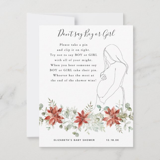 Sag nicht Junge oder Mädchen | Baby Showspiel (Vorderseite)