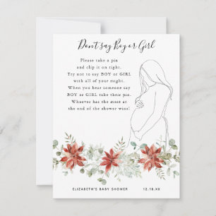 Sag nicht Junge oder Mädchen Baby Showspiel