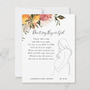 Sag nicht Junge oder Mädchen   Baby Showspiel