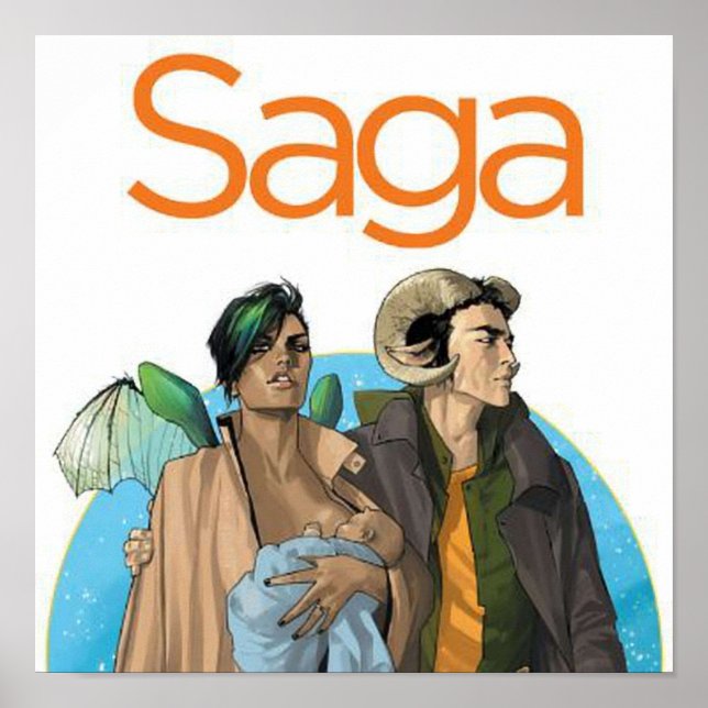 Saga Comic Poster (Vorne)