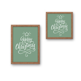 Saga Green frohe Weihnachten Poster