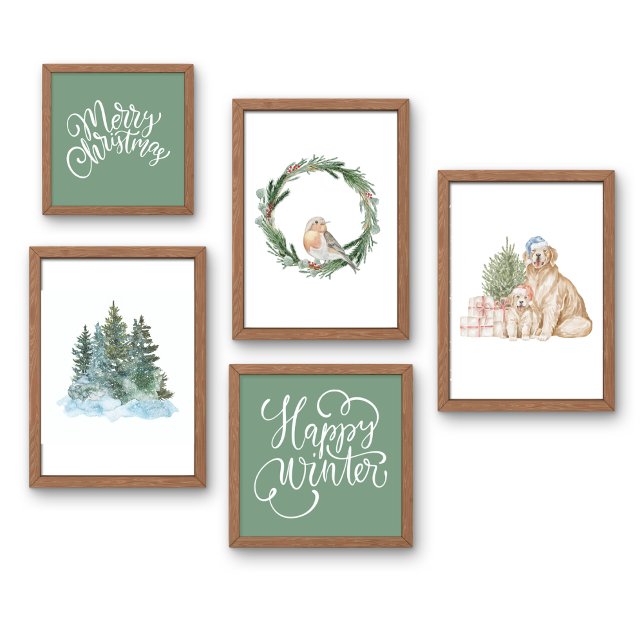 Saga Green Frohe Weihnachtswandkunst Poster (Von Creator hochgeladen)