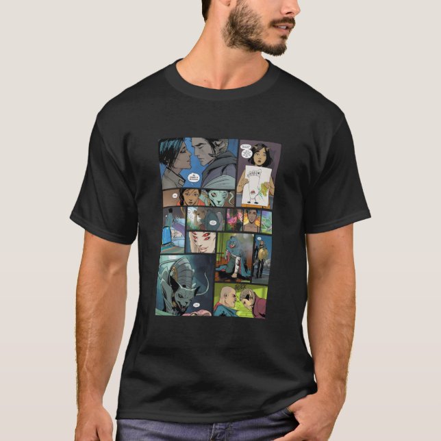 Saga Image Comics Panel Design  Classic  T-Shirt (Vorderseite)