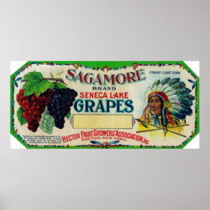 Sagamore Traube LabelHector, NY Poster