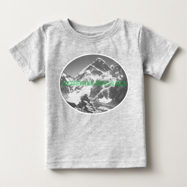Sagarmatha, (Everest) First Ascent Souvenir Baby T-shirt (Vorderseite)