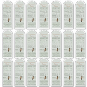 SAGE 16 oz Muth Honey Jar und Bienenernährung Fakt Aufkleber