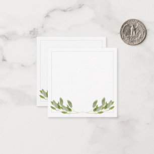 SAGE 2,5" quadratische flache Notizkarte Mitteilungskarte