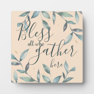 Sage allen, die sich hier versammeln fotoplatte