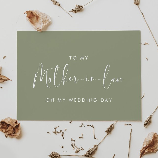 Sage An meine Schwiegermutter auf meiner Hochzeits Einladung (Von Creator hochgeladen)