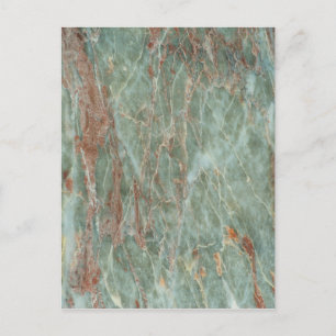 Sage and Rust Marble Postkarte