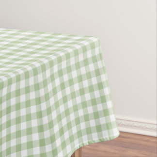 Sage and White Buffalo Plaid Gingham Tischdecke