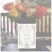 Sage Bells Scrollwork Design Wedding