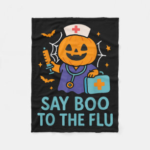 Sage Boo zu einem grippeähnlichen Halloween-Impfkü Fleecedecke