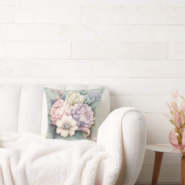 SAGE BOUQUET FLORAL PILLORAL KISSEN (Liege)