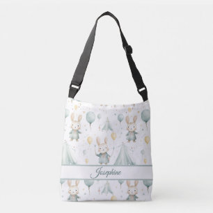 Sage Bunny Dreams Personalisierte Windel Tragetaschen Mit Langen Trägern