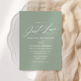 Sage Calligraphie Nichts Extravagant nur Liebe Hoc Einladung