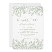 Sage Chinoiserie Vintages Brautparty