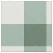 Sage Classic Gingham gekämmter Baumwollstoff
