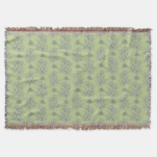 Sage Classic Vintag Simple Blume Muster Decke