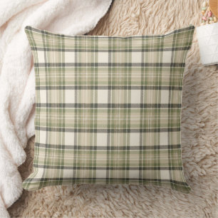 Sage Cottage Sage Grün Tartan Karo Kissen