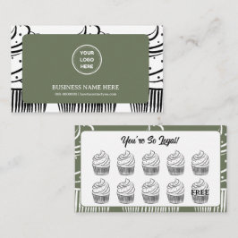 Sage Cupcakes Bäckerei Kaffee Shop Rewards Point Treuekarte