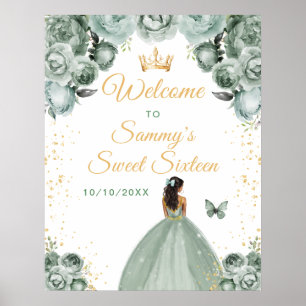 Sage Dark Skin Prinzessin Sweet Sixteen Willkommen Poster