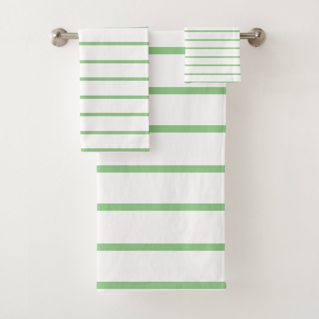 Sage Decorative Streifen Muster Badhandtuch Set (Insitu)