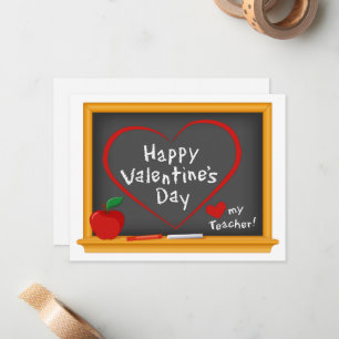 Sage deinem Lieblingslehrer den Valentinstag glück Mitteilungskarte