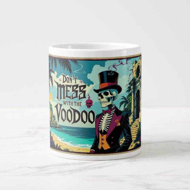Sage dich nicht mit dem Voodoo an Jumbo-Tasse (Vorderseite)