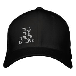 Sage die Wahrheit in der Liebe Bestickte Baseballkappe