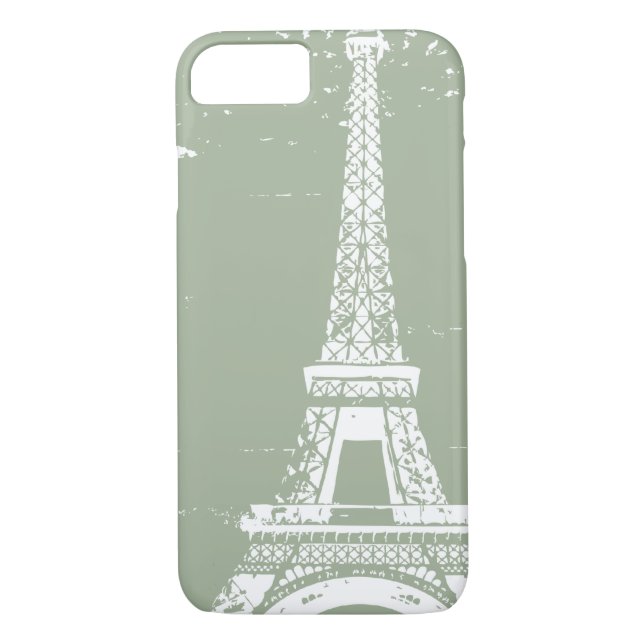 Sage Eiffel Tower iPhone 7 Fall Case-Mate iPhone Hülle (Rückseite)