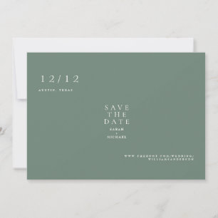 Sage Einfache Text Hochzeit Termin merken Save The Date