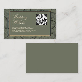 Sage Elegant QR Code Classic Begleitkarte
