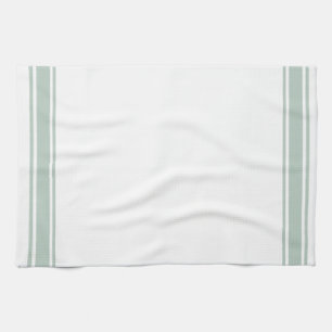Sage French Style Stripe Küche Handtuch Tee