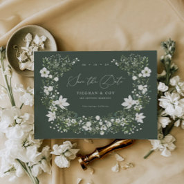 Sage Garden Save the Date Hochzeitsankündigung