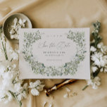 Sage Garden Save the Date Hochzeitsankündigung<br><div class="desc">Unsere Save the Date Hochzeitsankarte bietet extravagante Schriftzeichen und schlaue,  grüne,  botanische Gartenelemente für den schönsten Weg,  Ihre Verlobung zu verkünden. Dieser Artikel ist Teil unserer Hochzeitssuite T100 in Tieghan,  bitte kaufen Sie unseren Shop für passende Produkte.</div>