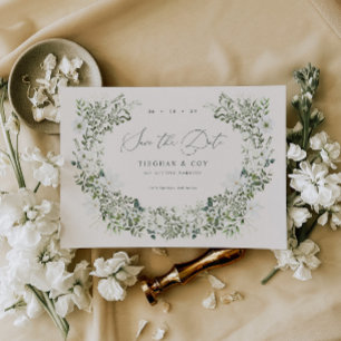 Sage Garden Save the Date Hochzeitsankündigung