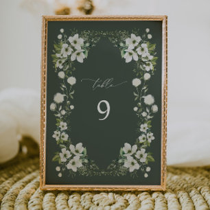 Sage Garden Tischnummer Card Empfang Dekoration