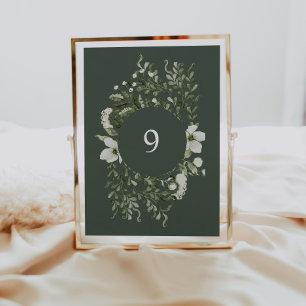 Sage Garden Tischnummer Hochzeitsempfang